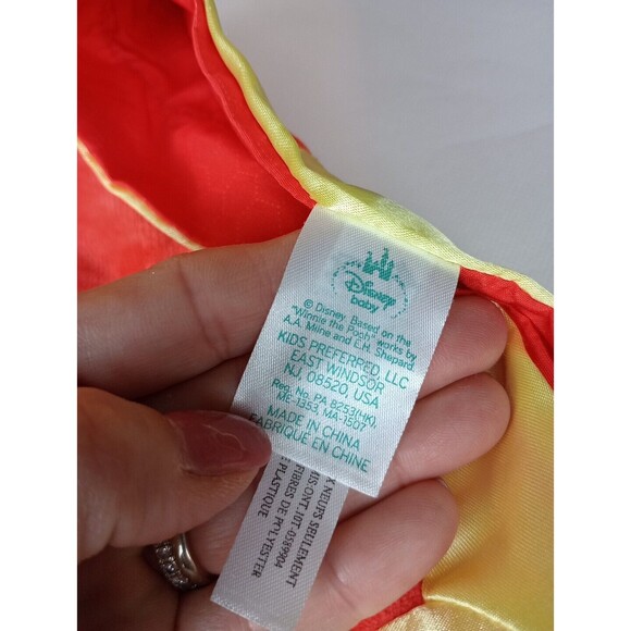 Disney Baby Winnie The Pooh Lovey Security Blanket Red Hunny Honey Satin Trim - Picture 4 of 9